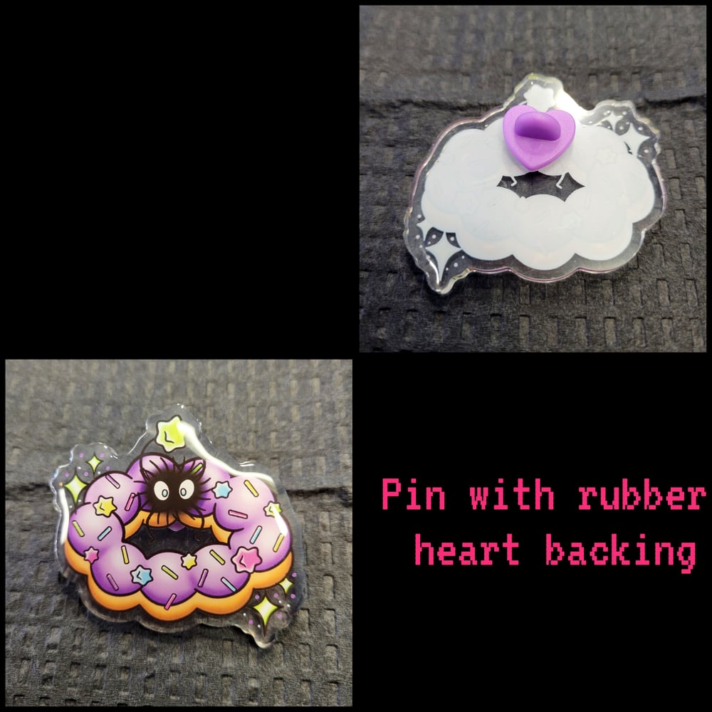 Image of Soot Sprite Donut Pin