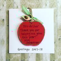 Image 6 of Thank you card (apple)