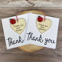 Image 5 of Thank you card (heart)