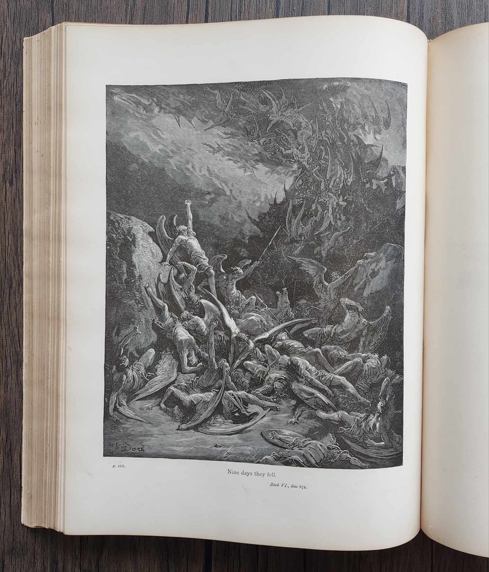 Milton's Paradise Lost - Illustrated by Gustave Dore (c.1884)