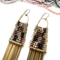 Image 3 of Abstract Colorblock Demimonde Earrings