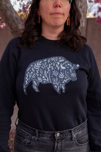 Image 1 of Vintage black floral bison sweatshirt