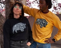 Image 6 of Vintage black floral bison sweatshirt