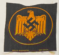 Image 1 of Inter-War/WWII (Nazi Germany) NSRL/DRL Bronze Sports Patch (Cloth) - Authentic Issue