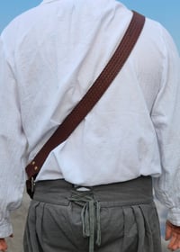 Image 3 of Baldric brown/brass stamped