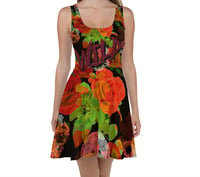 Image 5 of WICKED&WILD Skull & Roses Skater Dress