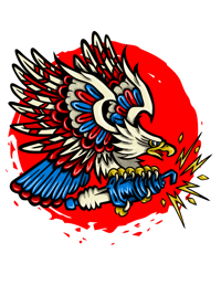 Image 5 of MOTOBlood Eagle Spark - Adult Tee
