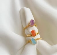 Image 1 of Wrapped gemstone rings 