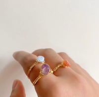 Image 3 of Wrapped gemstone rings 