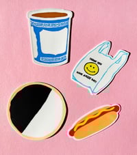 Image 2 of NEW YORK GREEK COFFEE CUP STICKER