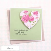 Image 7 of Mother's Day Cards For Mum, Granny, Nanny, Nonna, Yiayia, Oma. 4 Colours.