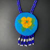 Beaded Medallion Necklace (Sunshine Flower)