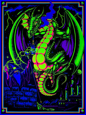 Image of Wizard Blacklight Poster