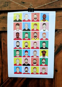 Wrexham Squad 2023/24 - A2 print