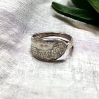 Image 2 of Vintage Sterling Silver Pikes Peak Souvenir Spoon ring