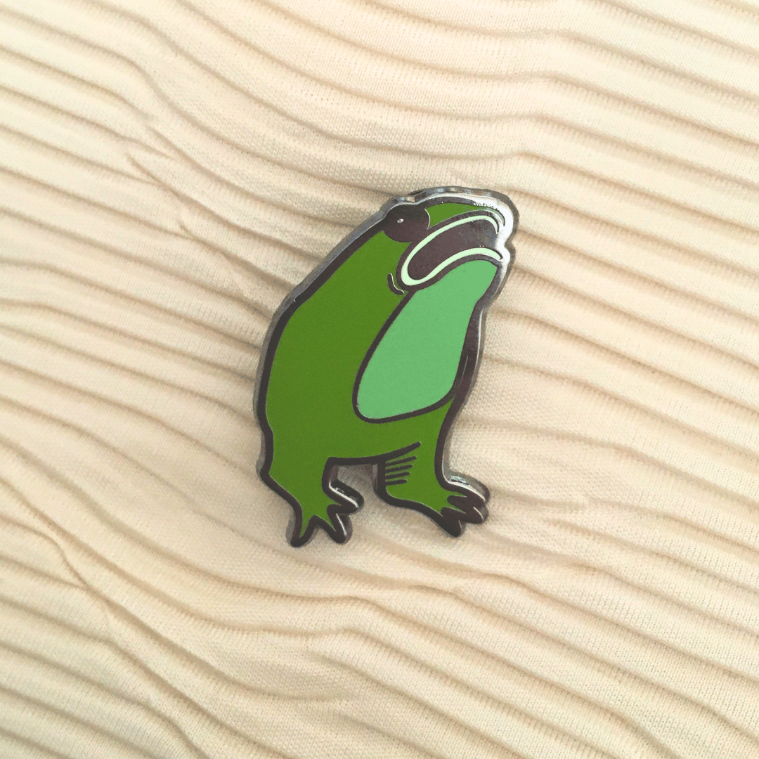Armless Frog Enamel Pin Weird Medieval Guys armless-frog-enamel-pin-weird-medieval-guys