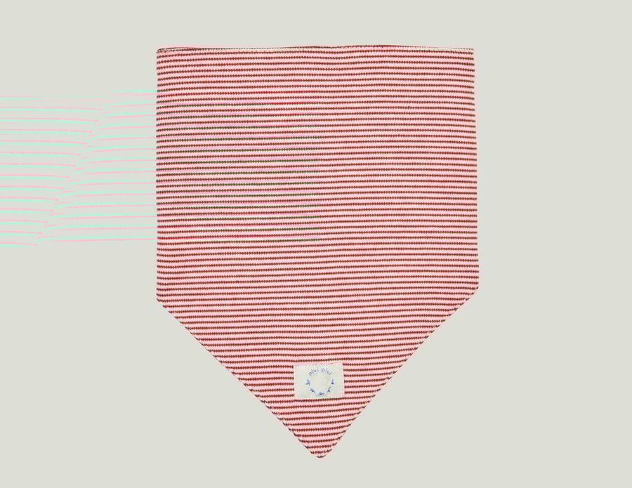 Image of rot gestreiftes Dreieckstuch Art.820225(E)