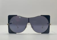 Image 2 of Black and Gold Cube Sunglasses