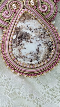 Image 7 of Collier brodé soutache CAMELIA