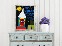 Image 1 of Button moon needlepoint kit