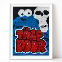 Trap door needlepoint kit 