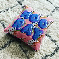 Image 1 of Hooray needlepoint kit 