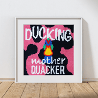 Ducking mother quacker needlepoint kit 