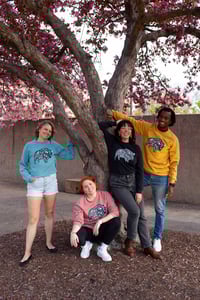 Image 7 of Vintage black floral bison sweatshirt