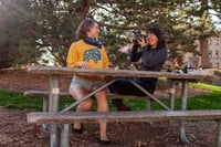 Image 6 of Mustard Floral Bison Sweatshirt