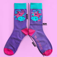 Image 3 of Stardew Valley Junimo and Stardrop Cute Embroidered Crew Socks