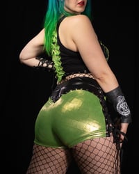 Image 1 of Large-XL Green Booty Shorts