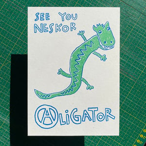 Pohľadnica - See you neskor Aligator