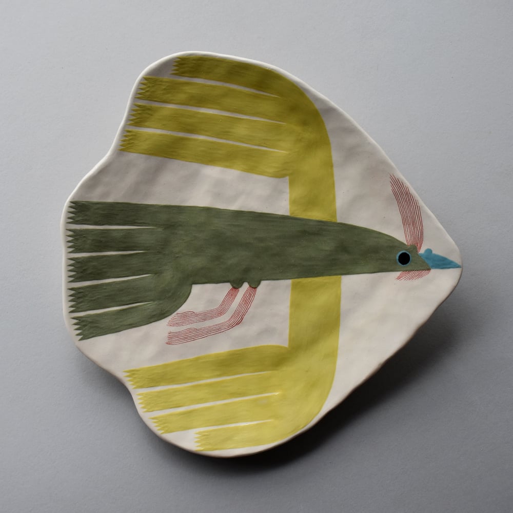 Image of Green Bird Plate