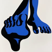 Image 1 of Blue Feet Screenprint 