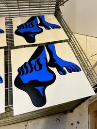 Image 2 of Blue Feet Screenprint 