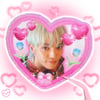Taeyong Spring Heart Glitter Sticer
