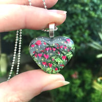 Image 1 of Dicentra Flower Heart Pendant