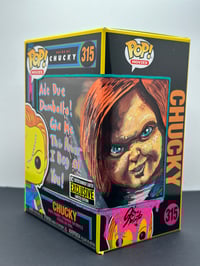 Image 1 of Black Light Chucky Custom Remarque 