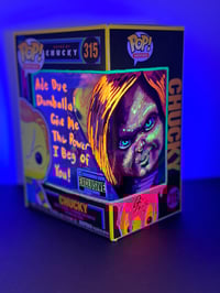 Image 5 of Black Light Chucky Custom Remarque 