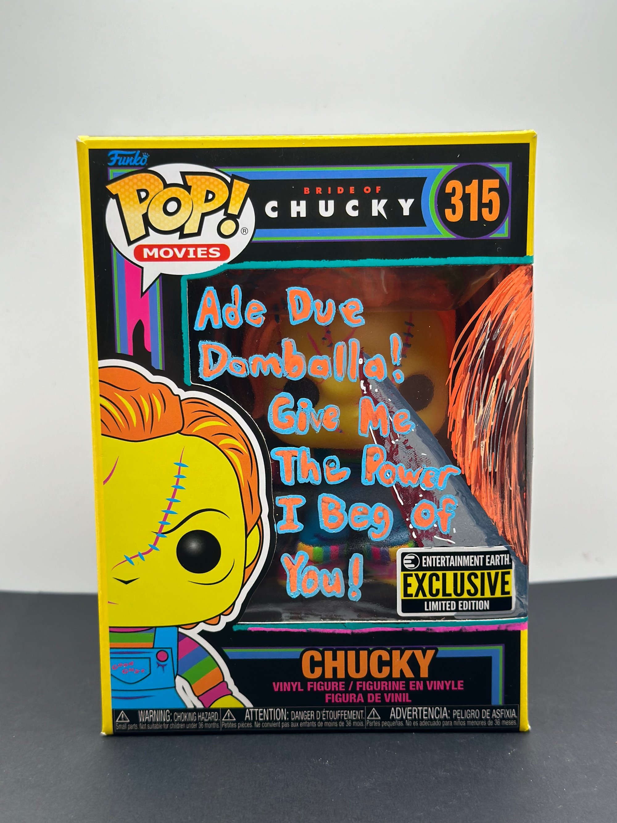 Black Light Chucky Custom Remarque | K. Roberts FX Black Light Chucky Custom Remarque | K. Roberts FX