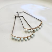 Image 2 of Amazonite Hoops