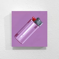 Lost Lighter - Original Painting, 5" x 5"