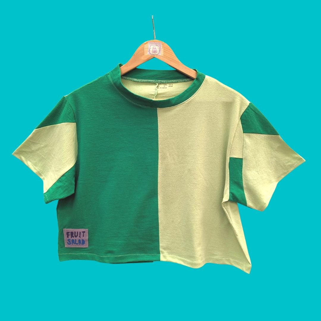 Image of Spearmint Crop T-shirt - Sustainable