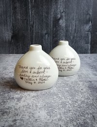 Image 6 of Custom Bud Vase with Handwriting