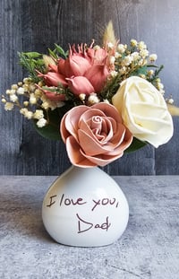 Image 7 of Custom Bud Vase with Handwriting
