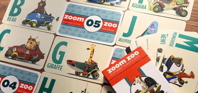 ZOOM ZOO FLASH CARDS BY MIKE YAMADA