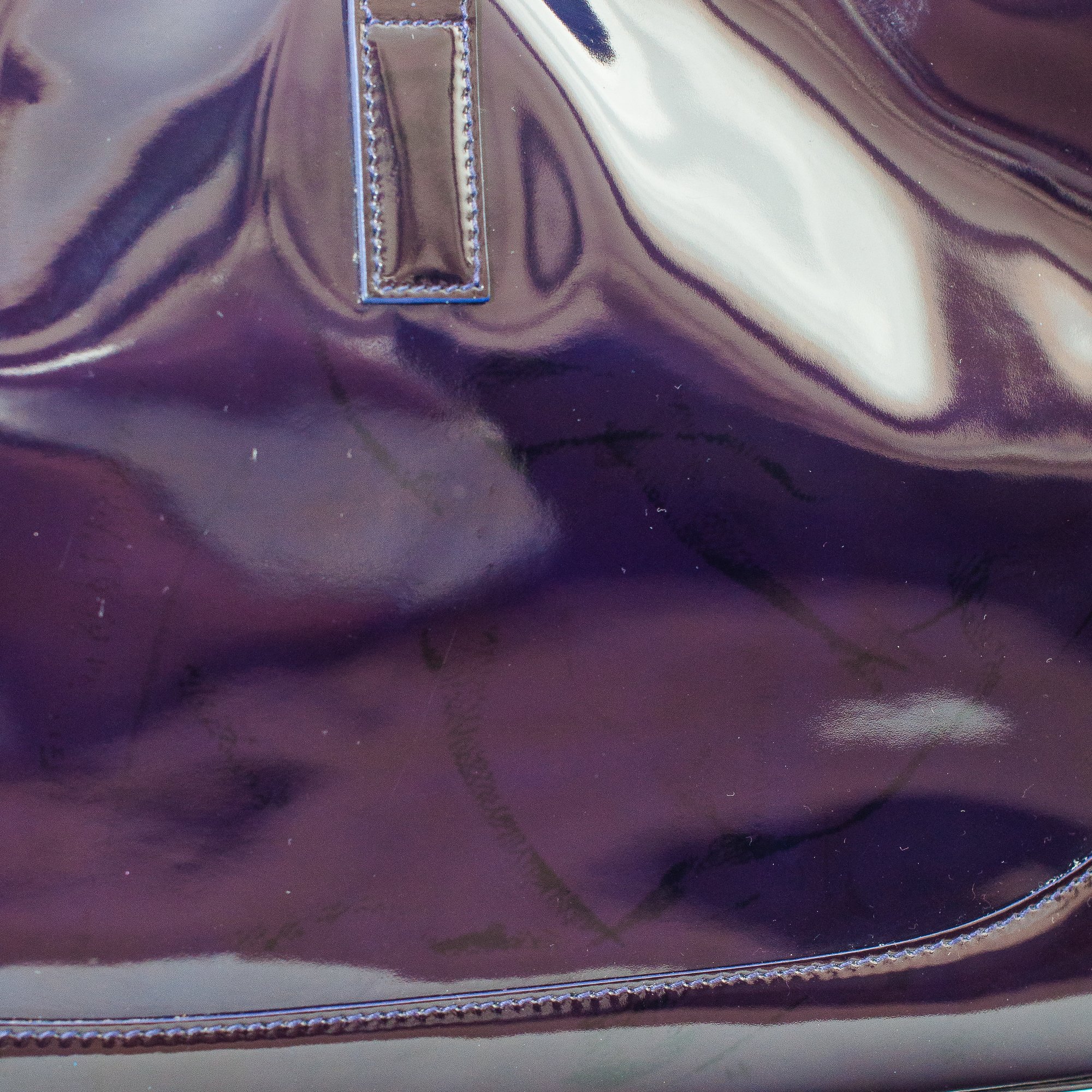 Image of Gucci Purple Patent Leather Jackie Shoulder Bag 