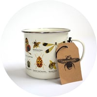 Image 1 of Insects Print Enamel Tin Mug - Ecologie Collection