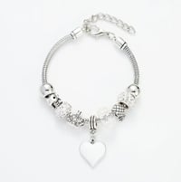 Image 3 of Pandora Heart Charm Bracelet 