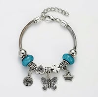 Image 2 of Pandora Butterfly Charm Bracelet 